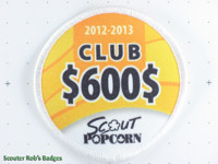 2012 Scout Popcorn $600 Club
